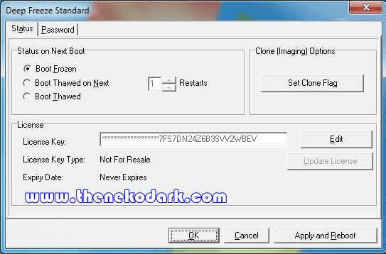 Deep freeze standard serial key