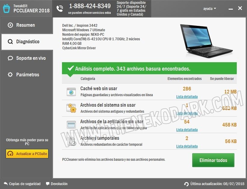 TweakBit PC Cleaner 1.8.2.31 Full Multilenguaje (Español 